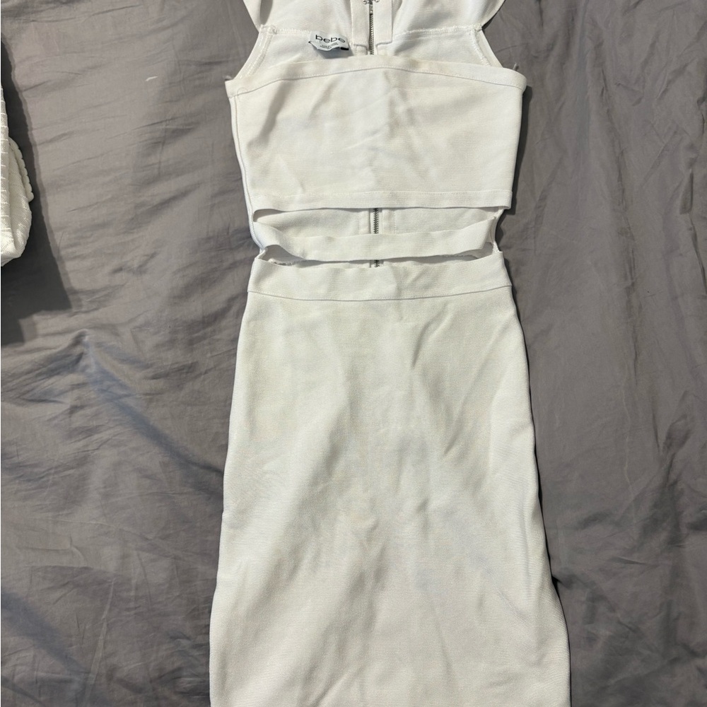 bebe White Dress